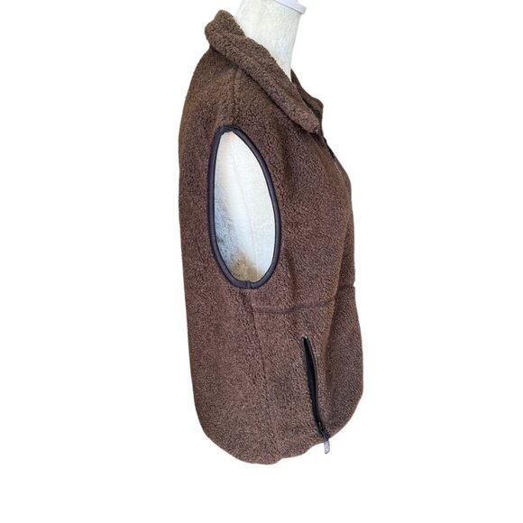 Black Diamond brown sleeveless soft zip up collared vest women's size XS - Picture 3 of 10